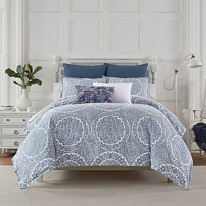 slide 1 of 1, Bridge Street Luna King Duvet Cover Set - Blue, 1 ct