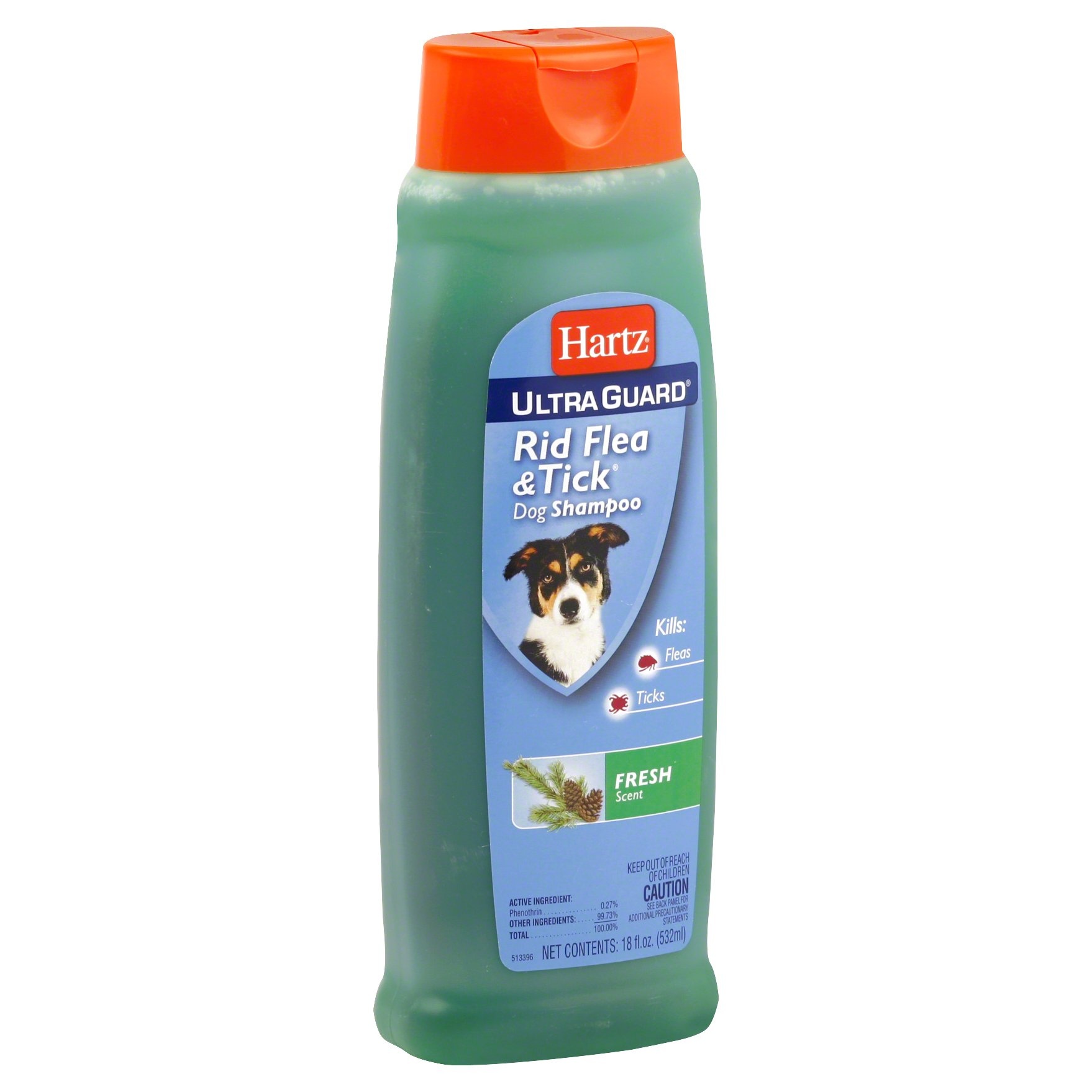 slide 1 of 1, Hartz Ultra Guard Flea & Tick Shampoo Fresh Scent, 18 fl oz