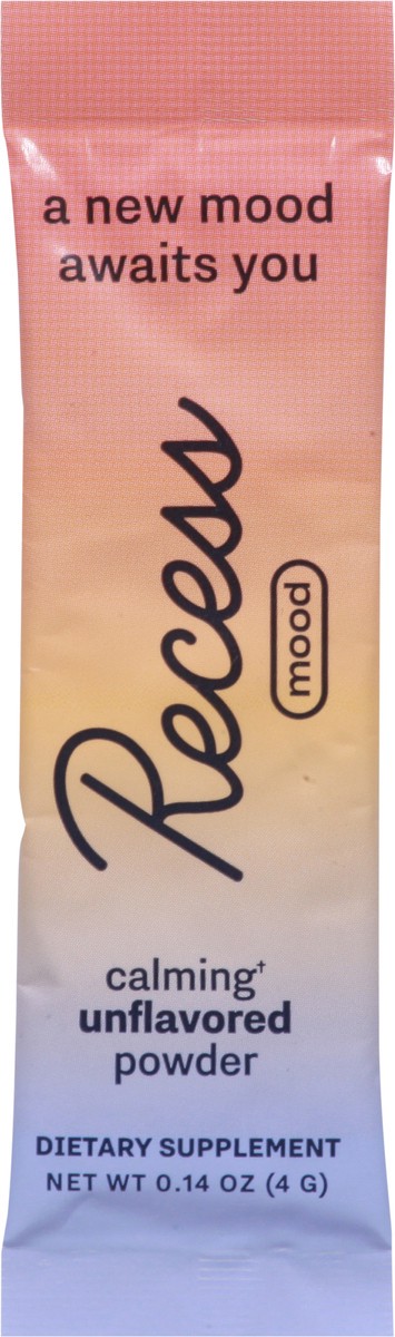 slide 10 of 10, Recess Mood Unflavored Calming Powder 0.14 oz, 1 ct