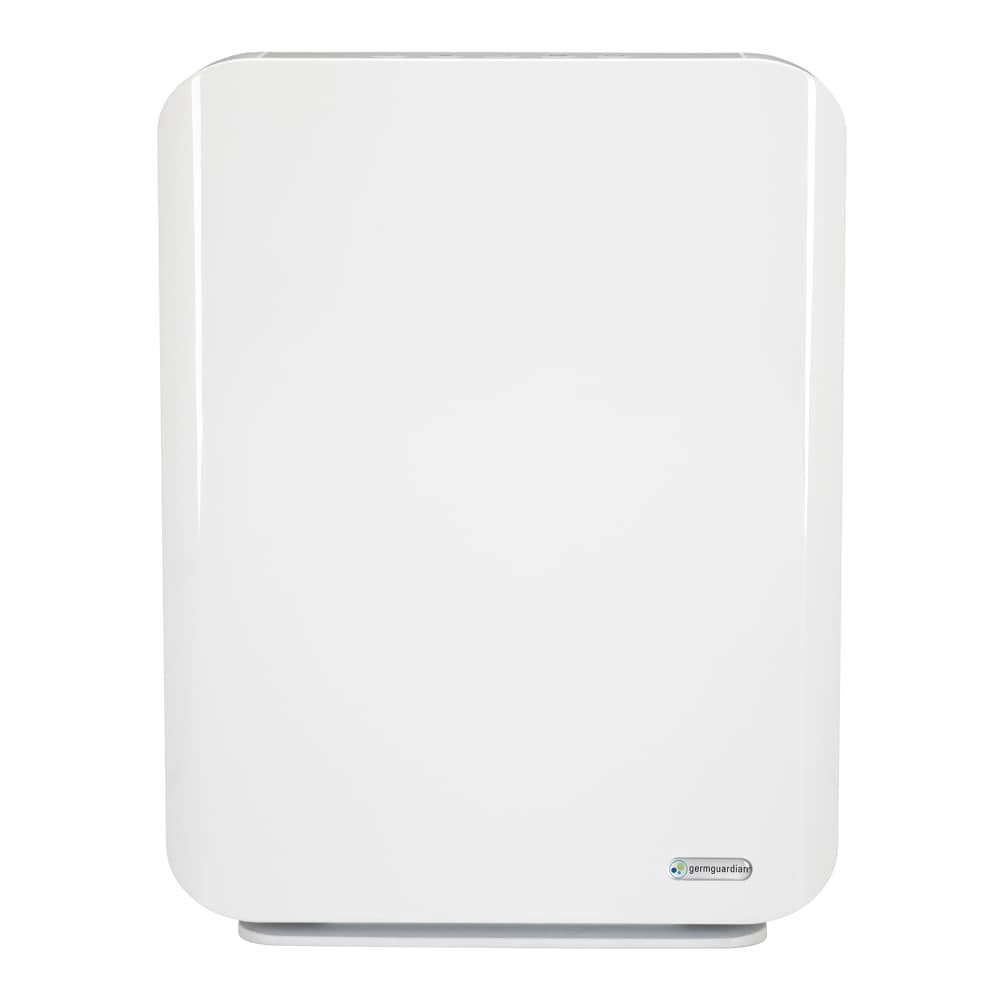 slide 1 of 7, GermGuardian Mid-Size Console HEPA Air Purifier - White, 1 ct