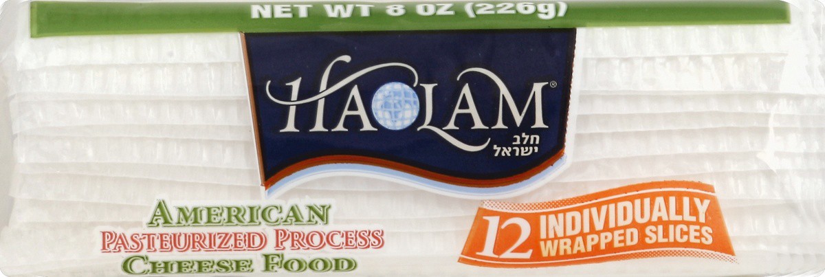 slide 2 of 5, Haolam Sliced White American Cheese, 8 oz