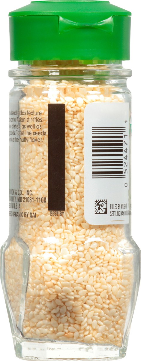 slide 3 of 8, McCormick Gourmet Organic Sesame Seed, 1.87 oz, 1.87 oz