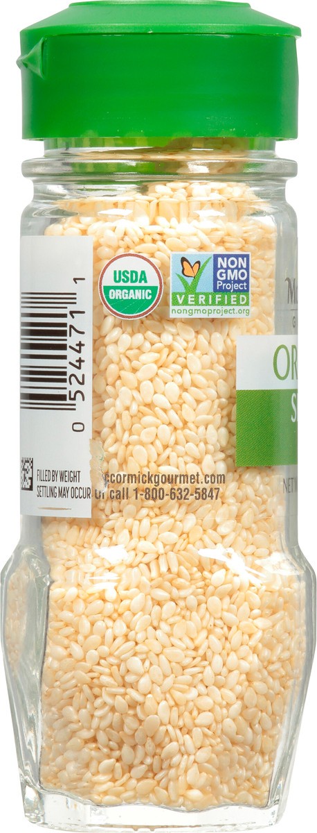 slide 8 of 8, McCormick Gourmet Organic Sesame Seed, 1.87 oz, 1.87 oz