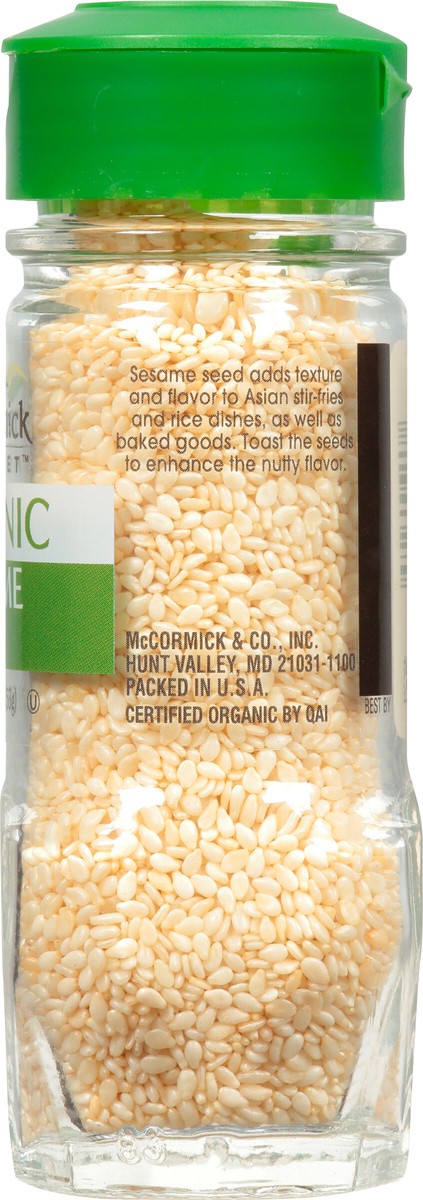 slide 6 of 8, McCormick Gourmet Organic Sesame Seed, 1.87 oz, 1.87 oz