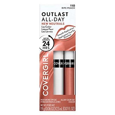 slide 1 of 1, Covergirl Outlast All Day Lip Color Ripe Peach, 0.06 oz