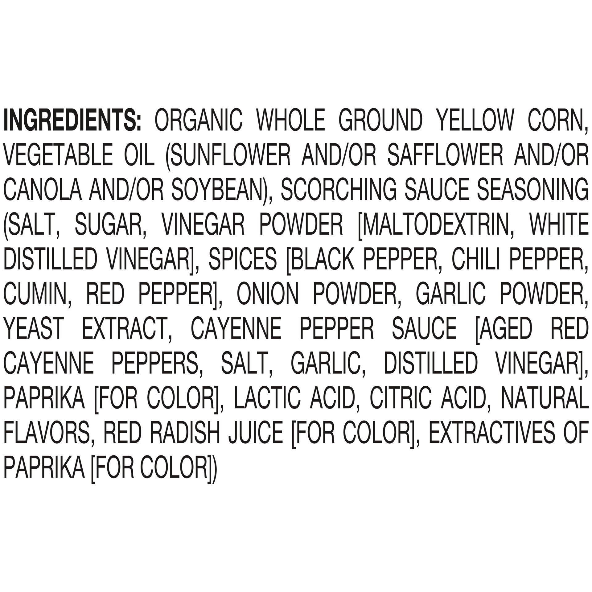slide 2 of 6, Late July Snacks, Scorchin' Sauce Corn Tortilla Chips, 7.8 Oz. Bag, 7.8 oz