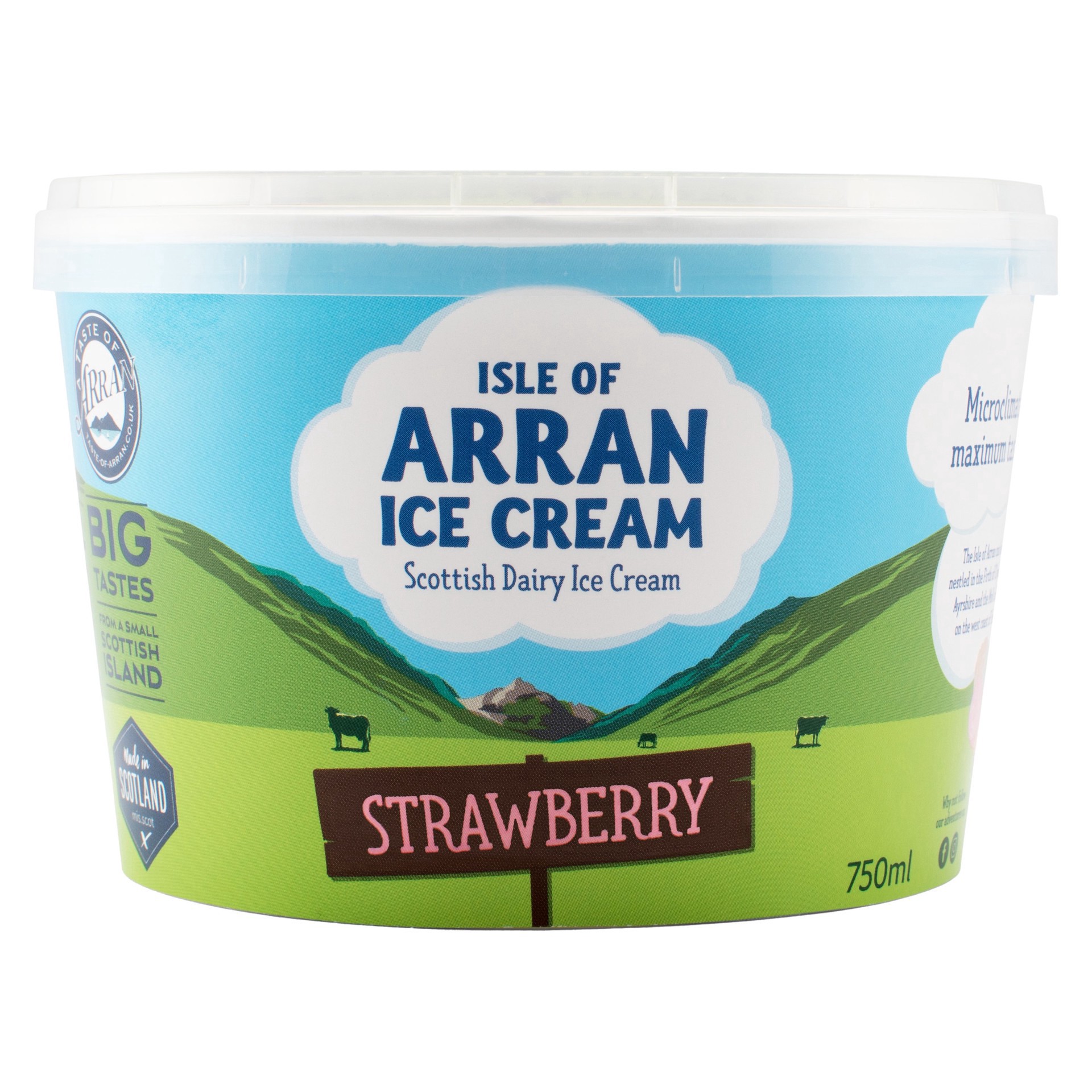 slide 1 of 1, Isle Of Arran Strawberry Scottish Ice Cream, 25.36 oz