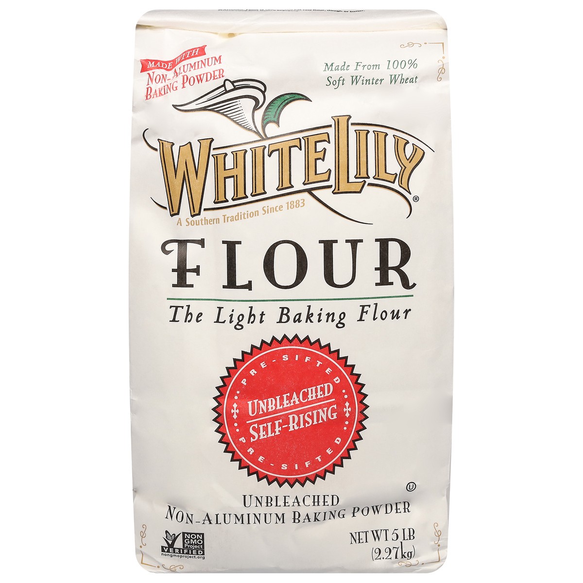 slide 1 of 6, White Lily Unbleached Self-Rising Flour 5 lb, 5 lb