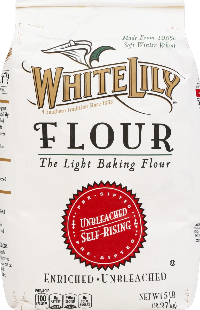 slide 6 of 6, White Lily Unbleached Self-Rising Flour 5 lb, 5 lb