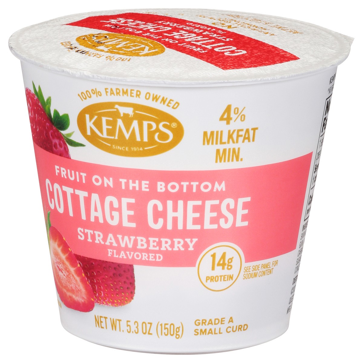 slide 7 of 14, Kemps Fruit On Bottom Strawberry Cottg Chse, 