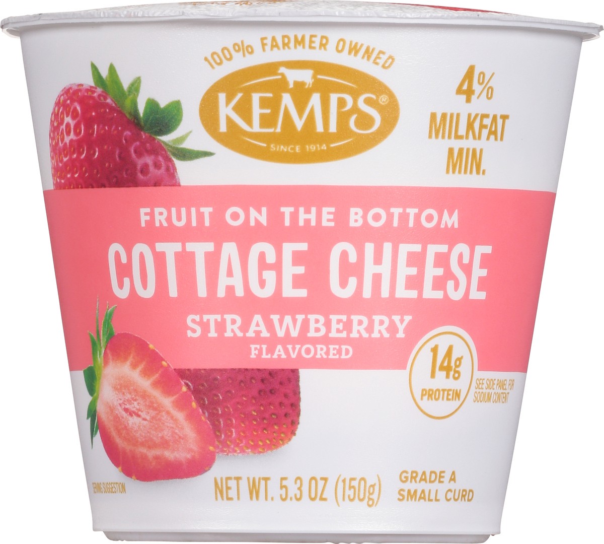 slide 6 of 14, Kemps Fruit On Bottom Strawberry Cottg Chse, 
