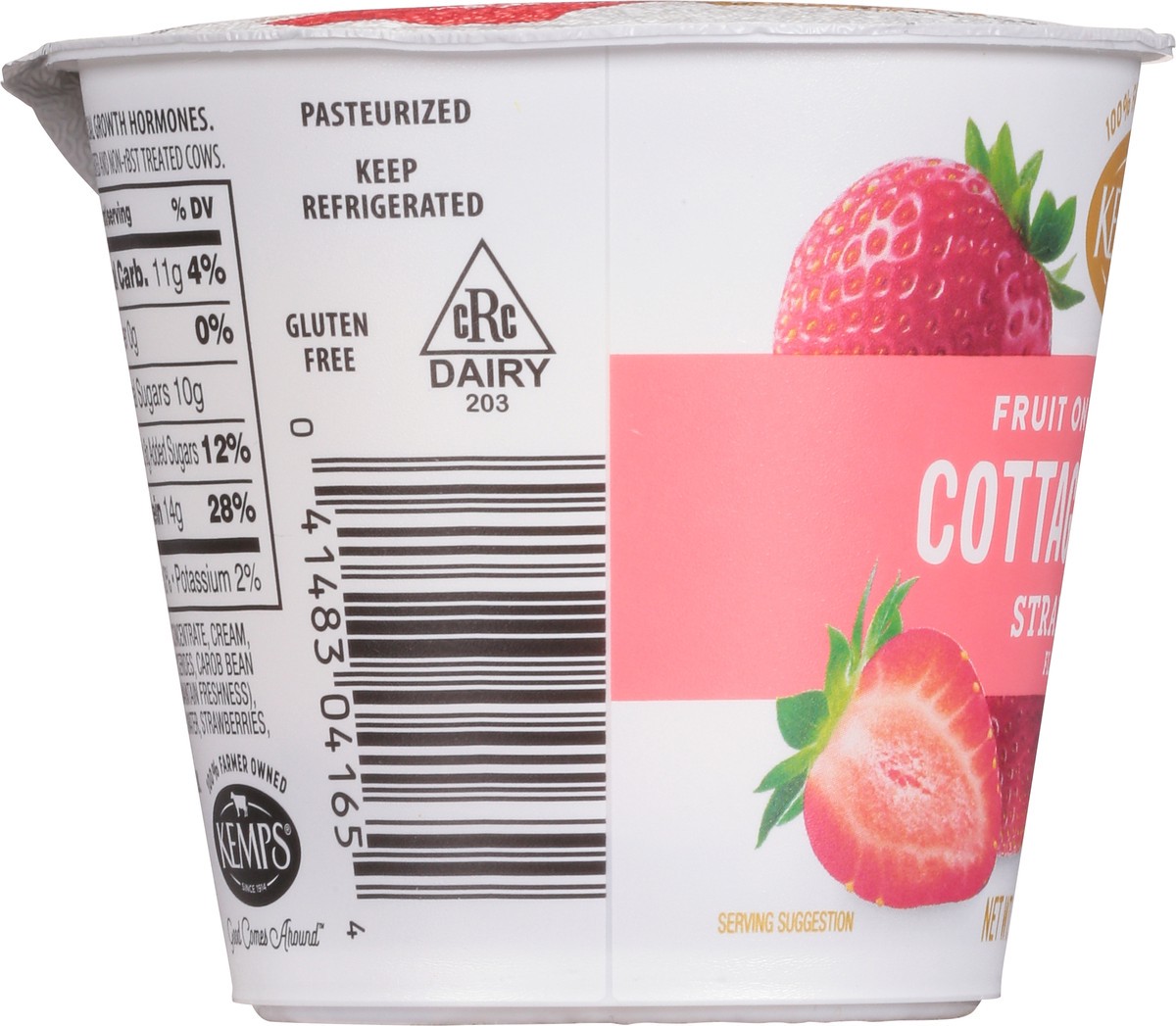 slide 13 of 14, Kemps Fruit On Bottom Strawberry Cottg Chse, 