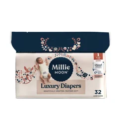 Millie Moon Unisex Luxury Size 1 Diapers 32 Each