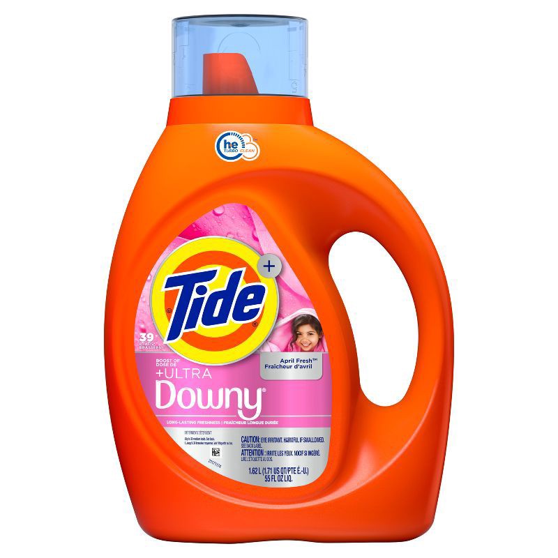 slide 10 of 13, Tide Liquid Laundry Detergent With Downy, April Fresh - 55 Oz. - 55 FZ, 55 fl oz