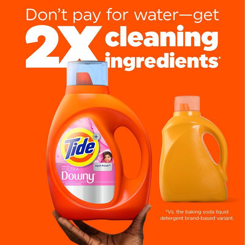 slide 13 of 13, Tide Liquid Laundry Detergent With Downy, April Fresh - 55 Oz. - 55 FZ, 55 fl oz