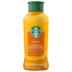 Starbucks Iced Espresso Beverage Caramel Macchiato 40 Fl Oz