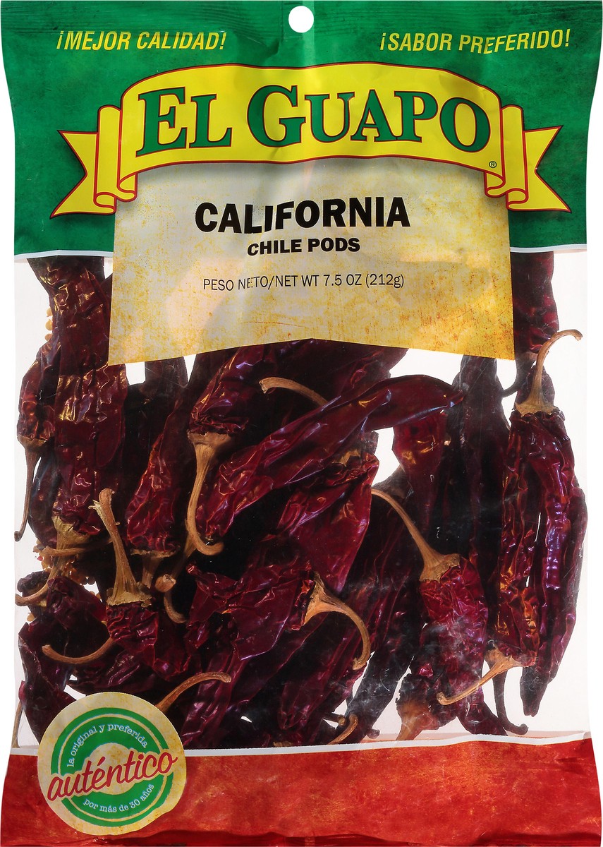 slide 3 of 9, El Guapo Whole California Chili Pods (Chile California Entero), 7.5 oz, 7.5 oz