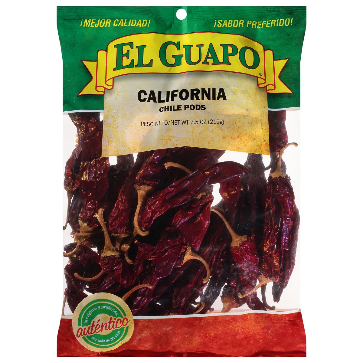 slide 1 of 9, El Guapo Whole California Chili Pods (Chile California Entero), 7.5 oz, 7.5 oz