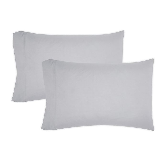 slide 1 of 1, SALT Truly Soft Polyester Standard Pillowcases - Grey, 2 ct