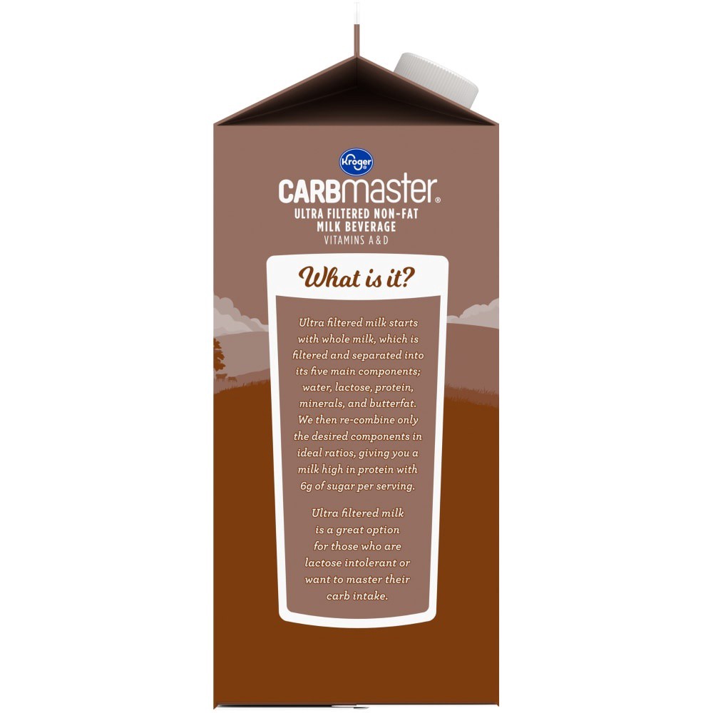 slide 5 of 5, Kroger Carbmaster Lactose Free Non-Fat Chocolate Milk, 59 fl oz