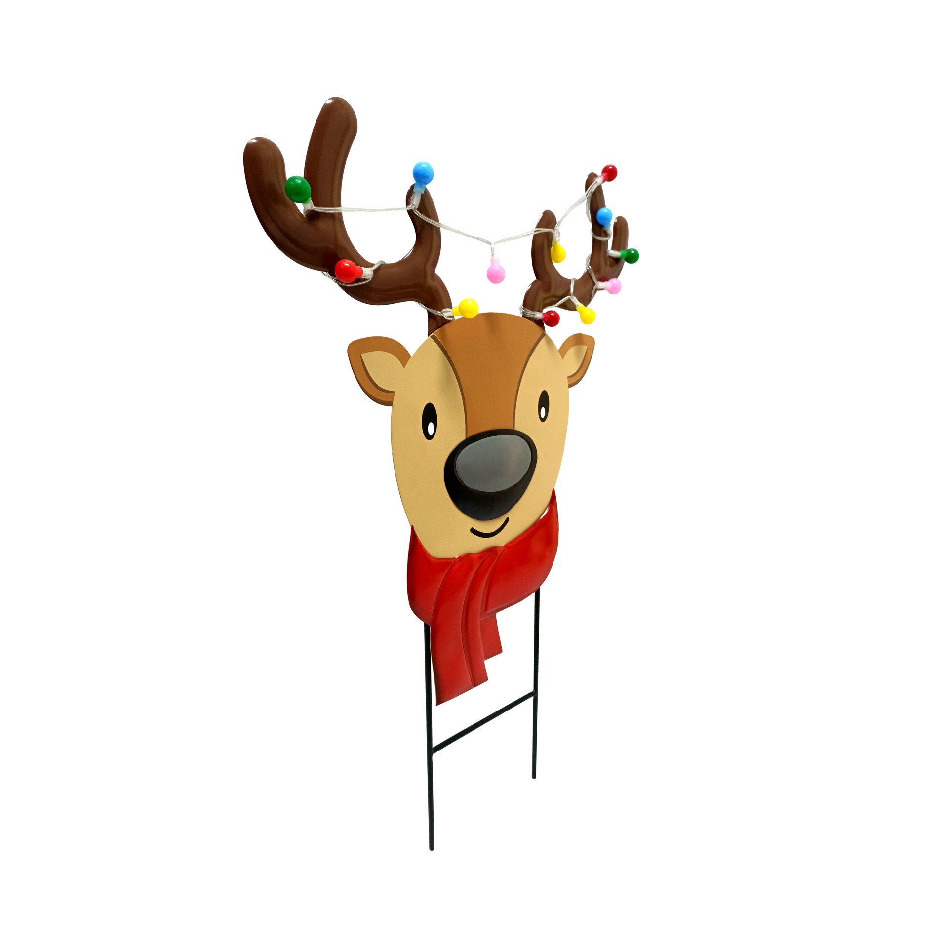 slide 5 of 5, 2ft. Reindeer Yard Stake By Ashland, 2 ft