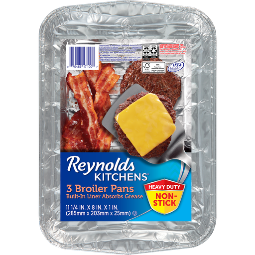 slide 1 of 1, Reynolds Bakeware - Non-Stick Disposable Bacon Pan, 3 ct