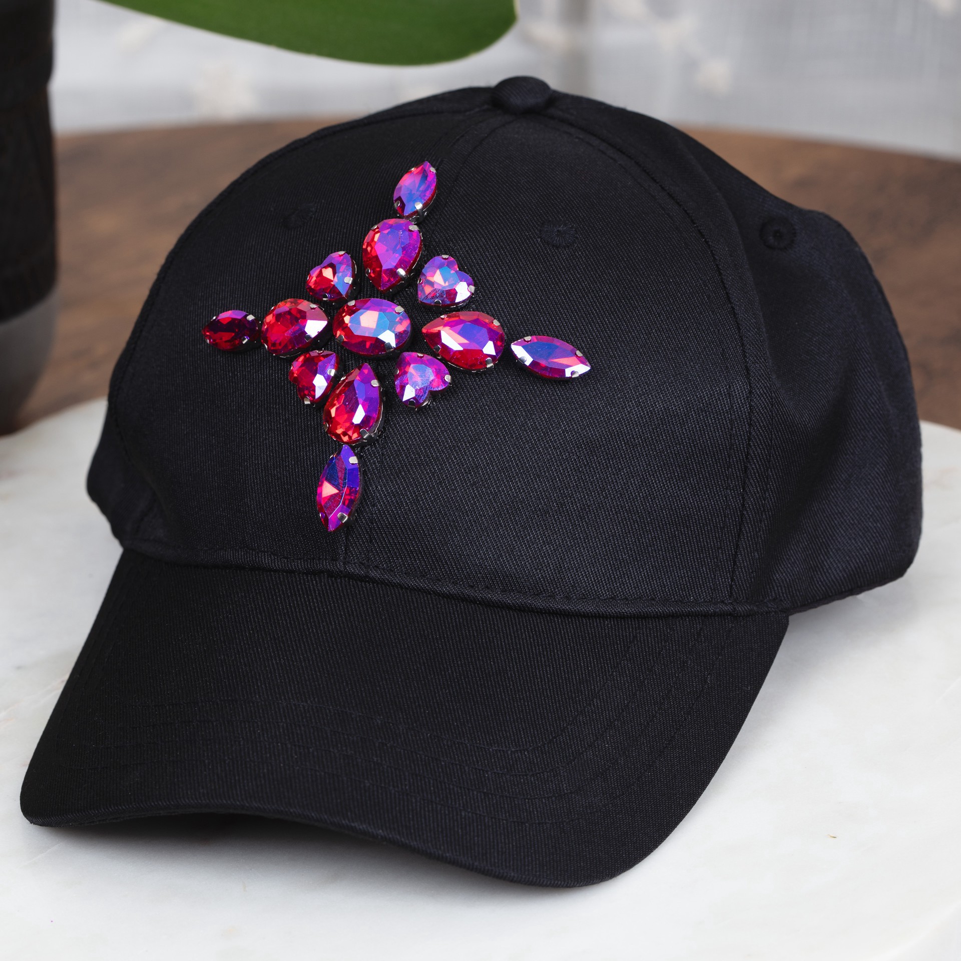 slide 4 of 7, Cousindiy Silver Siam Ab Glass Sew-On Rhinestones, 32ct., 32 ct