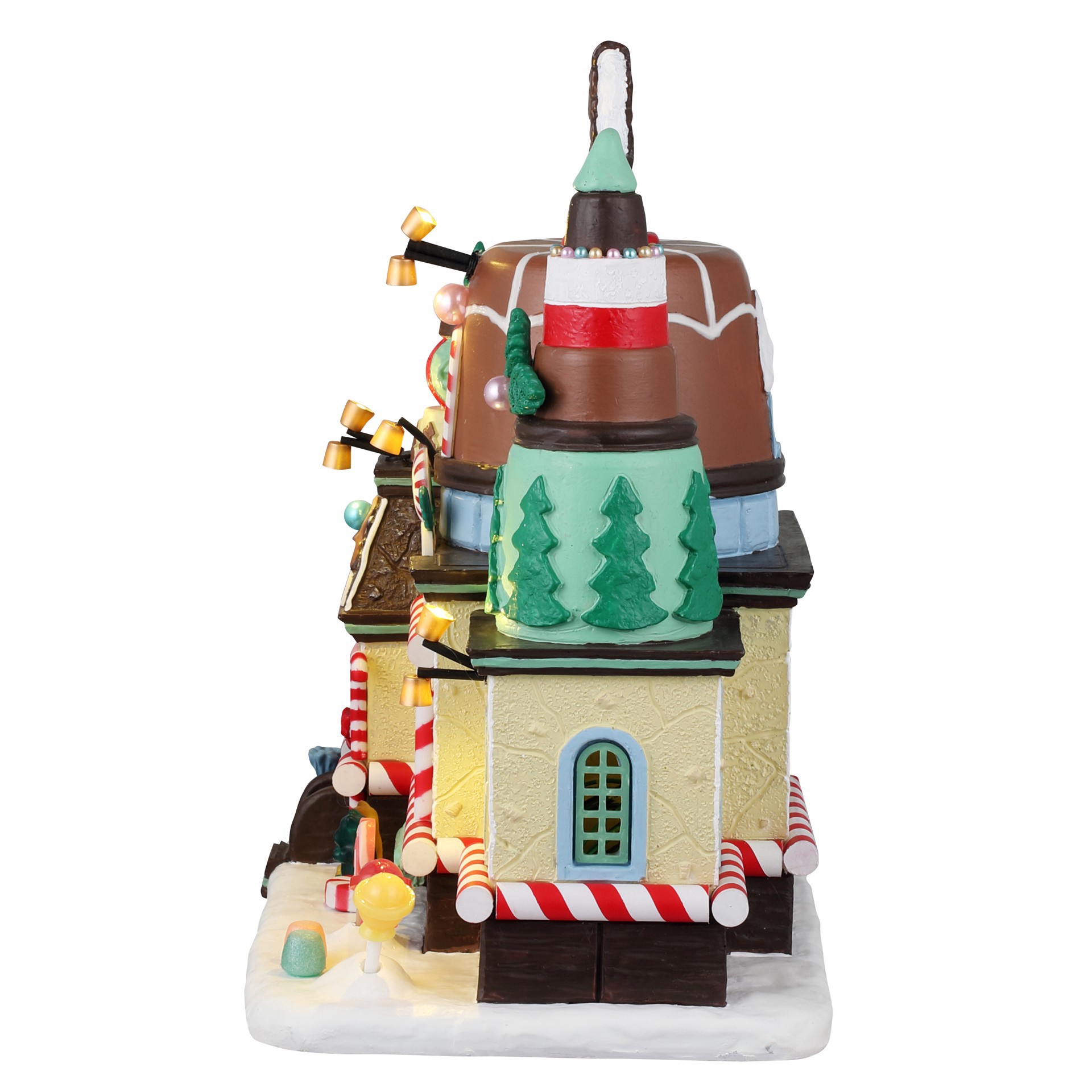 slide 3 of 3, Lemax Sugar 'n Spice The Merry Mint! Sweet Shop, 8.66 in x 8.27 in x 5.31 in