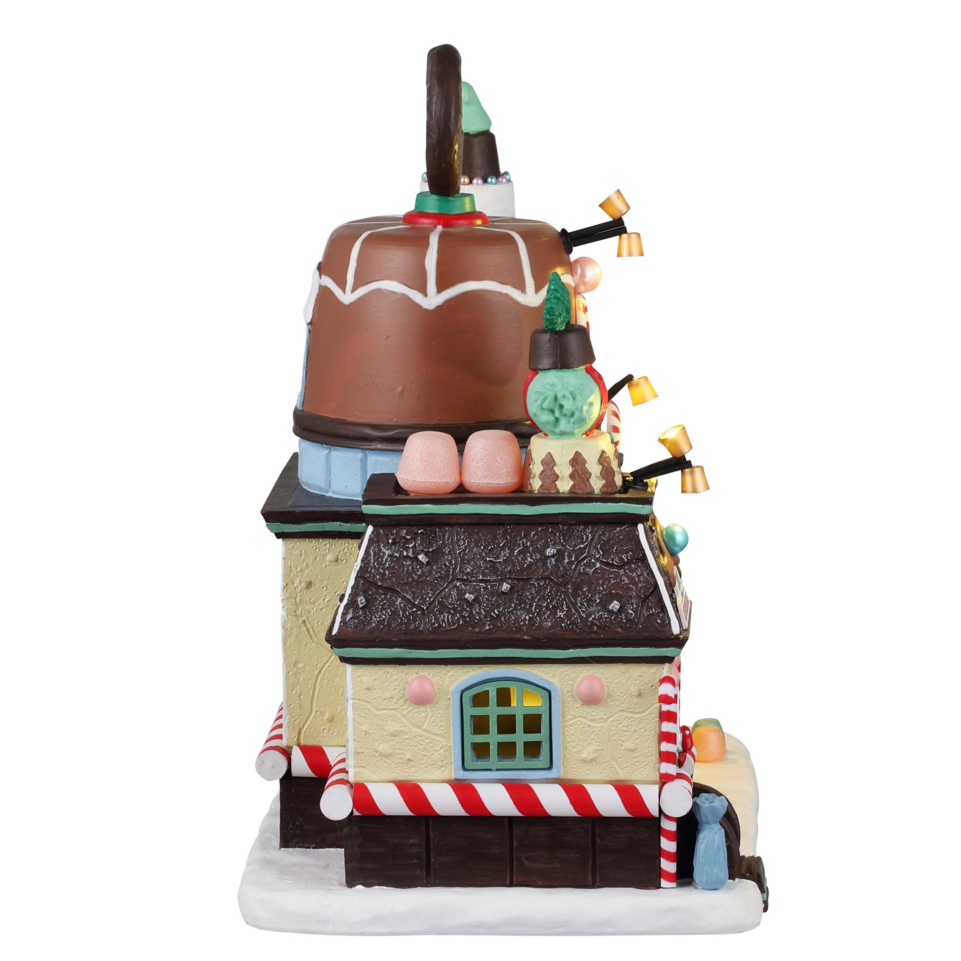 slide 2 of 3, Lemax Sugar 'n Spice The Merry Mint! Sweet Shop, 8.66 in x 8.27 in x 5.31 in