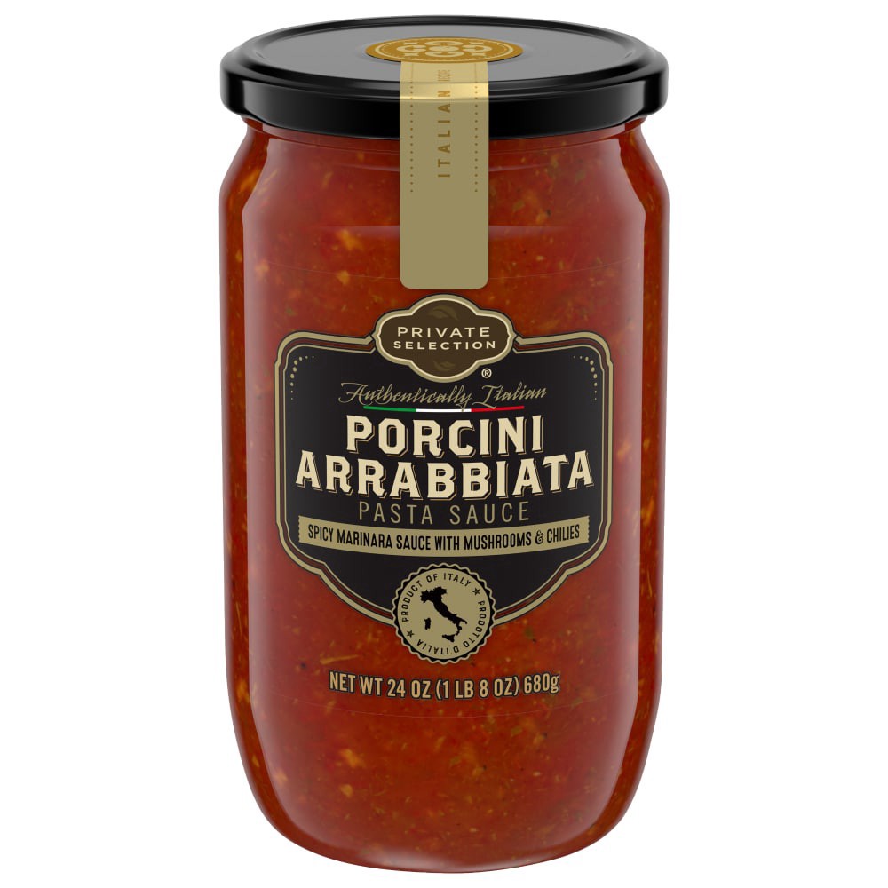 slide 1 of 2, Private Selection Porcini Arrabbiata Pasta Sauce, 24 oz
