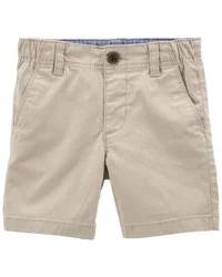 Oshkosh Toddler Stretch Chino Shorts - Khaki - 3T