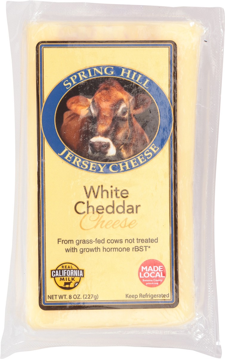 slide 11 of 12, Spring Hill Jersey Cheese White Cheddar Cheese 8 oz, 8 oz