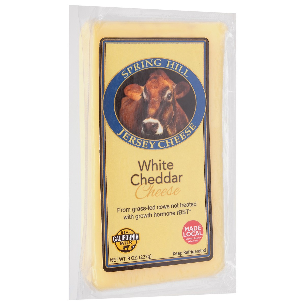 slide 9 of 12, Spring Hill Jersey Cheese White Cheddar Cheese 8 oz, 8 oz