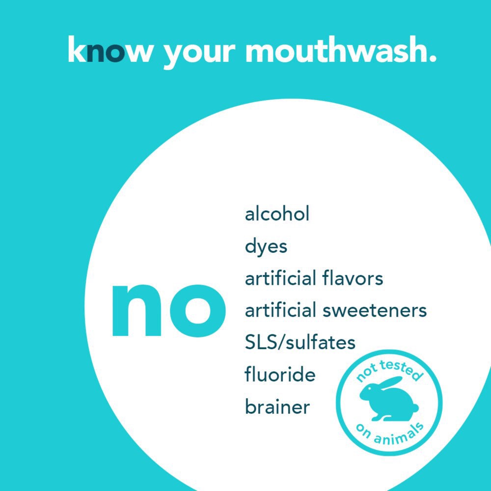 slide 3 of 5, Hello Mouthwash Peace Out Plaq, 473 ml