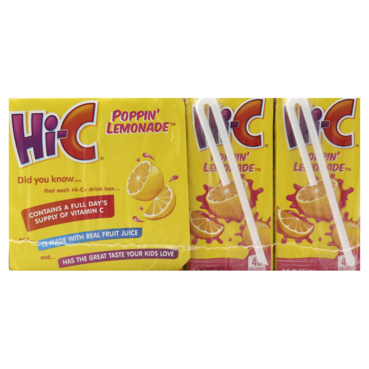 slide 7 of 10, Hi-C Poppin Lemonade Cartons- 8 ct, 48 oz