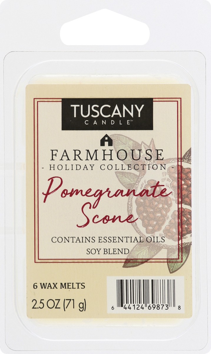 slide 1 of 7, Tuscany Candle Melts Pomegranate Scone Wax Melts 6 ea, 6 ct