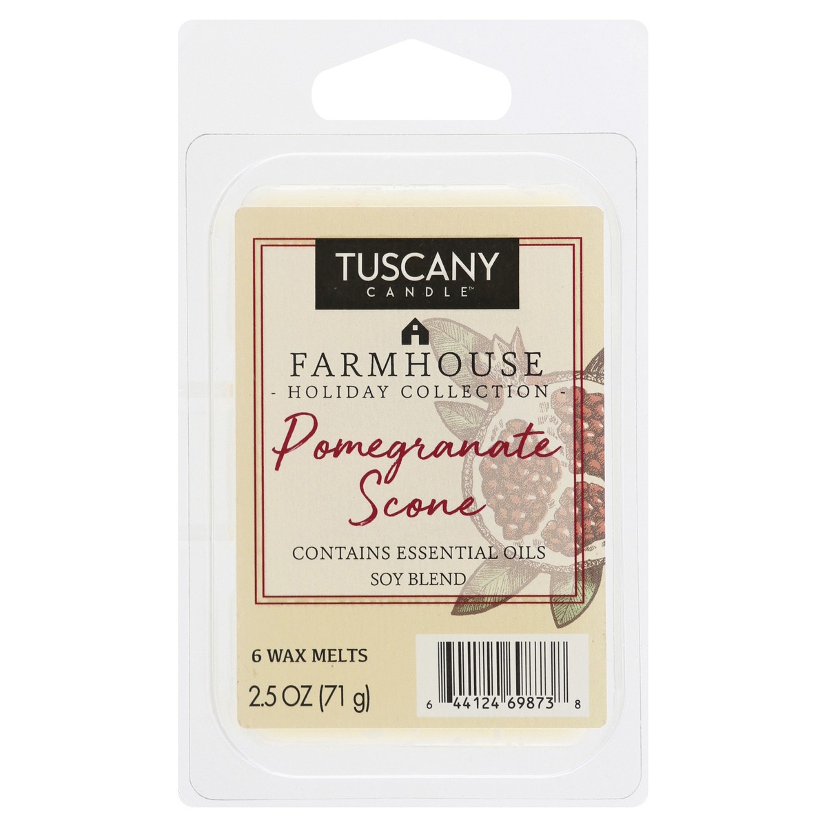 slide 4 of 7, Tuscany Candle Melts Pomegranate Scone Wax Melts 6 ea, 6 ct