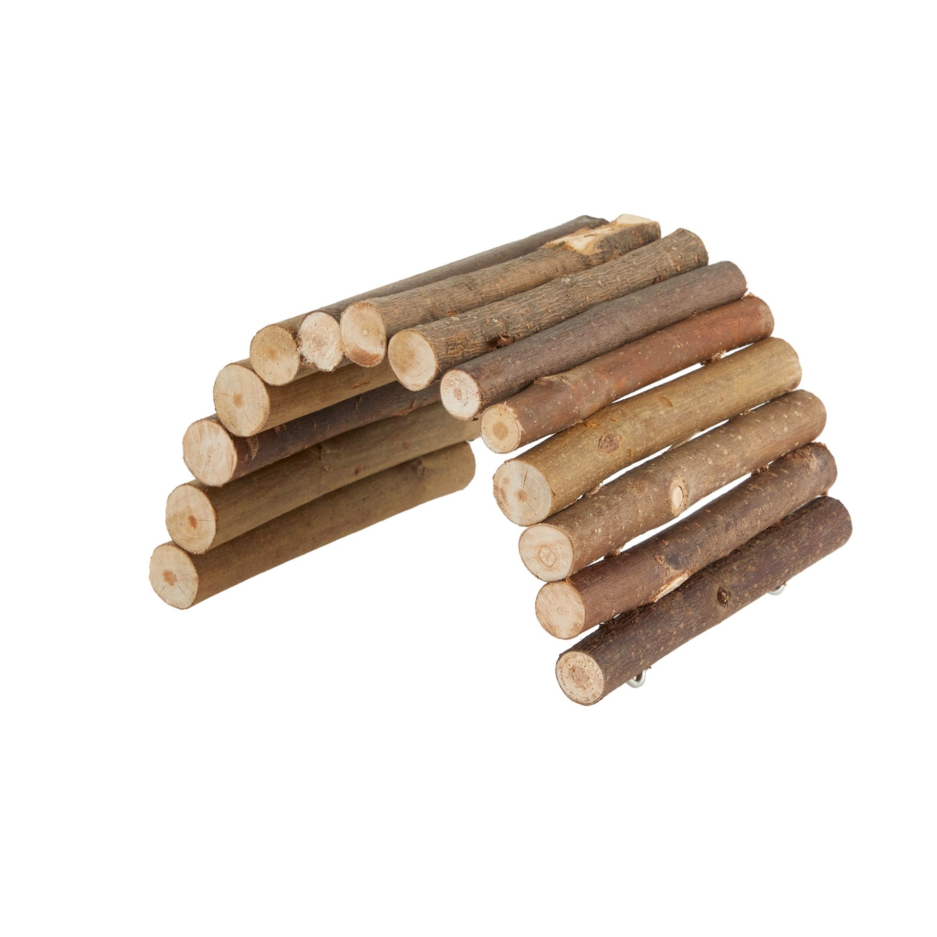 slide 1 of 1, Full Cheeks Small Pet Aspen Flexible Log Bridge, 1 ct