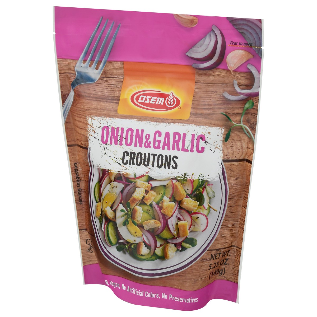 slide 2 of 9, Osem Onion & Garlic Croutons 5.25 oz, 5.25 oz