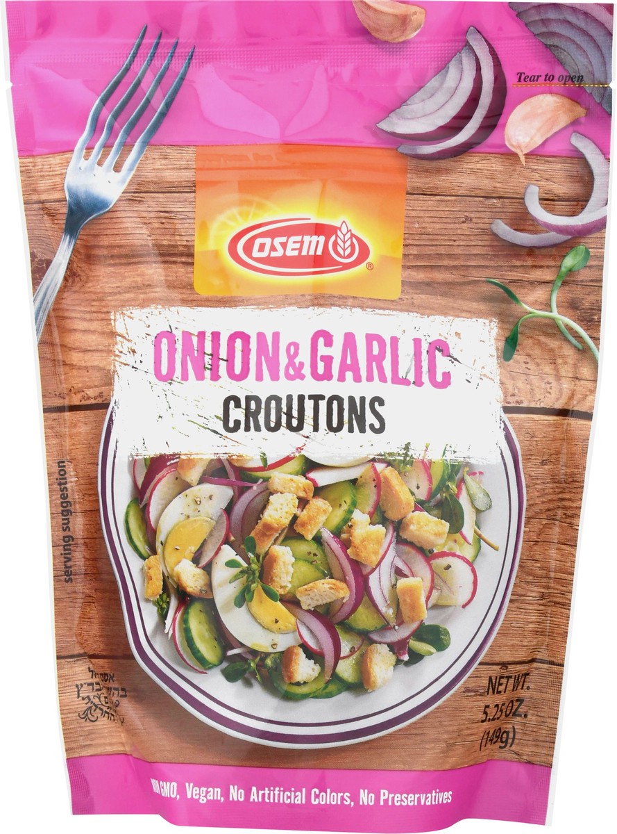 slide 8 of 9, Osem Onion & Garlic Croutons 5.25 oz, 5.25 oz