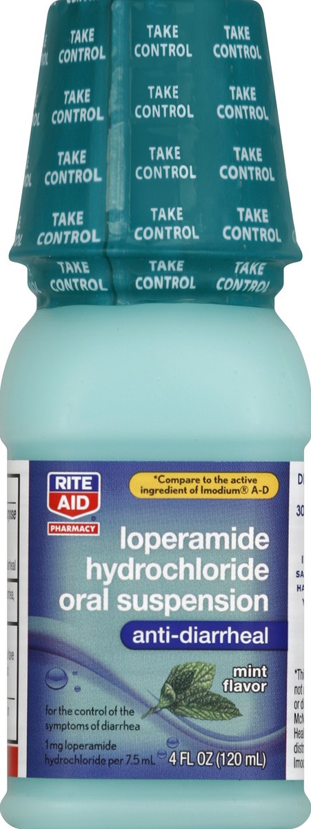 slide 2 of 3, Rite Aid Loperamide HydrochlorideOral Suspension Mint Flavor 4oz, 4 oz