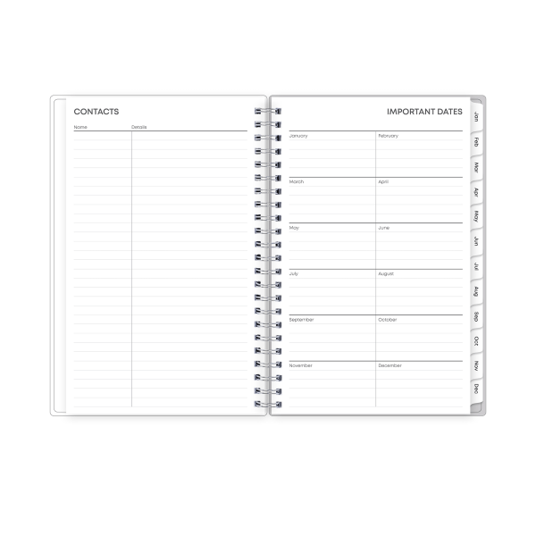 slide 6 of 7, 25 Blue Sky Weekly/Monthly Calendar, Stitched Stripe, January 25-December 25, 1 ct