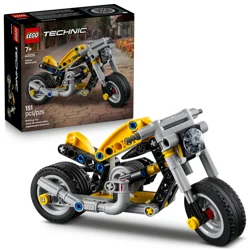 Lego Technic Yellow Motorcycle Toy 42225