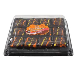 Mjay Iced Fudge Fall Brownie Platter