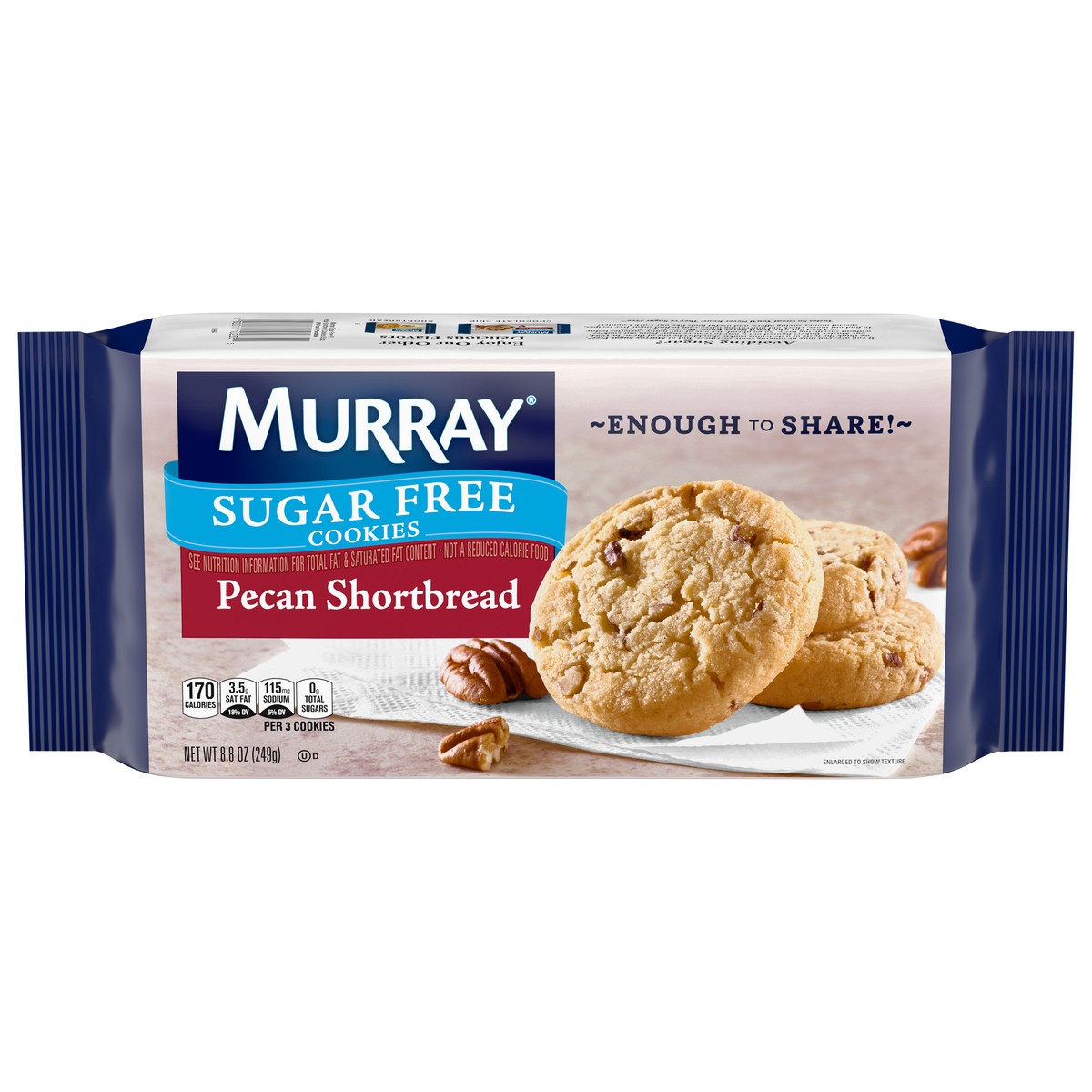 slide 1 of 5, Murray Sugar Free Pecans Shortbread Cookies 1 8.8 oz, 8.8 oz