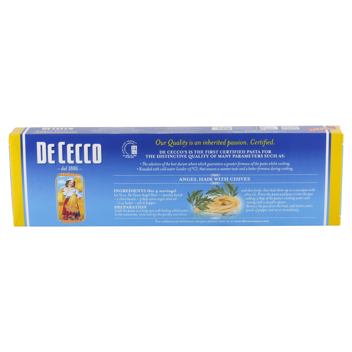 slide 6 of 6, De Cecco Angel Hair Pasta - 16 oz, 16 oz