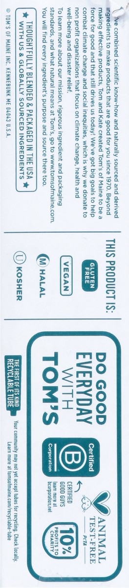 slide 10 of 16, Tom's Tom’s of Maine Antiplaque and Whitening Toothpaste, Fluoride Free, Peppermint, Single, 4.5 Oz, 4.5 oz