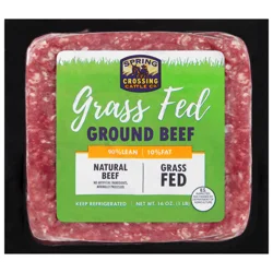 Spring Crossing Cattle Co. 90%/10% Grass Fed Ground Beef 16 oz