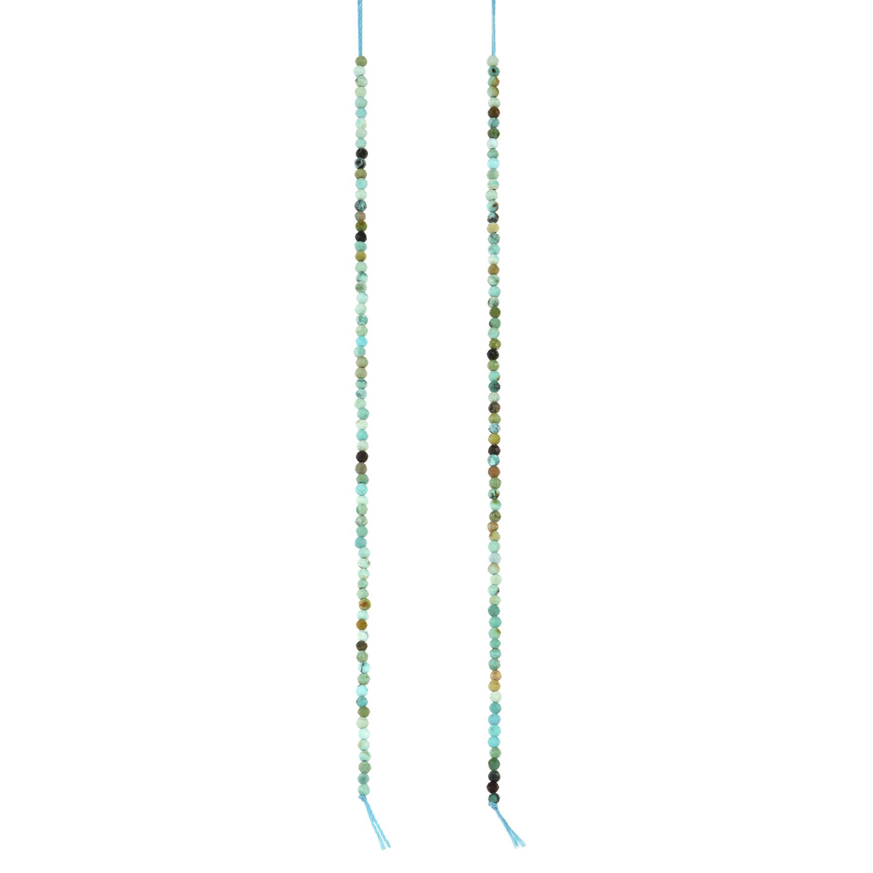 slide 3 of 3, Faceted Turquoise Round Beads, 1.8mm By Bead Landing, 1.8mm