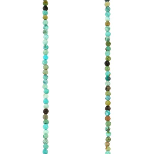 slide 1 of 3, Faceted Turquoise Round Beads, 1.8mm By Bead Landing, 1.8mm